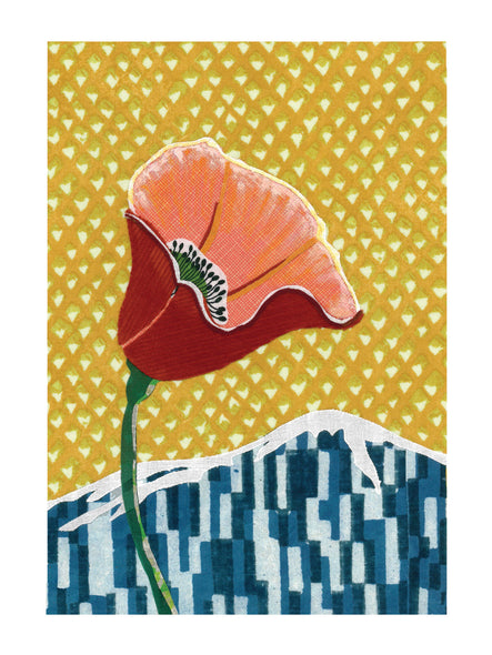 "California Poppy No. 4" Art Print