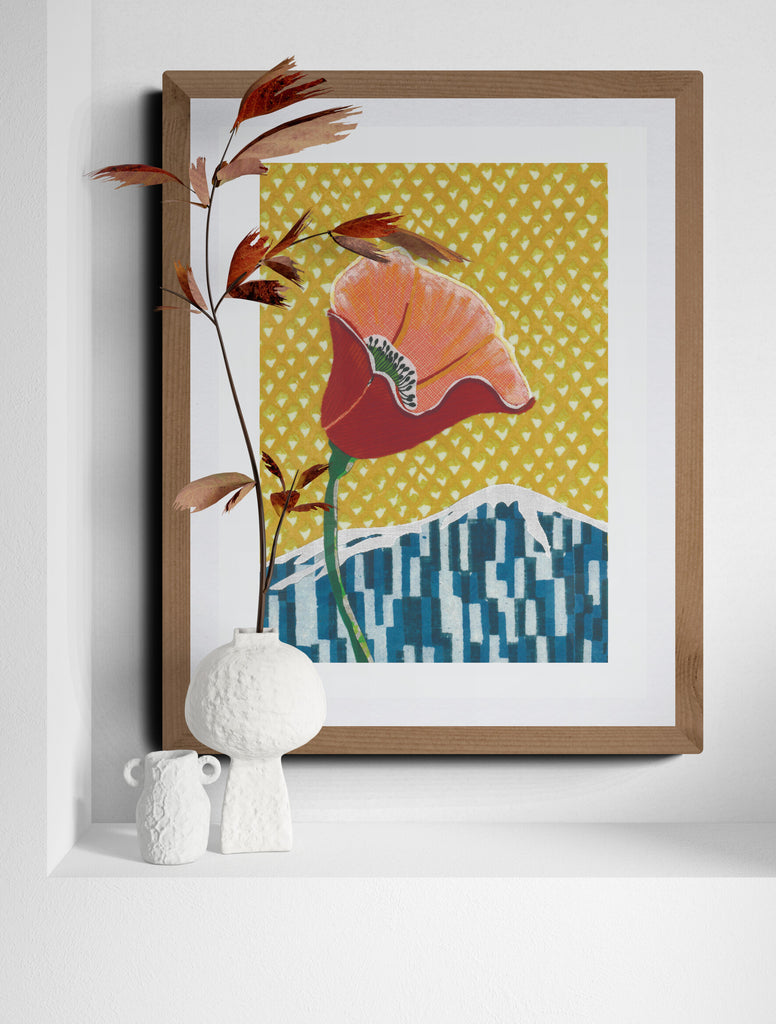 "California Poppy No. 4" Art Print