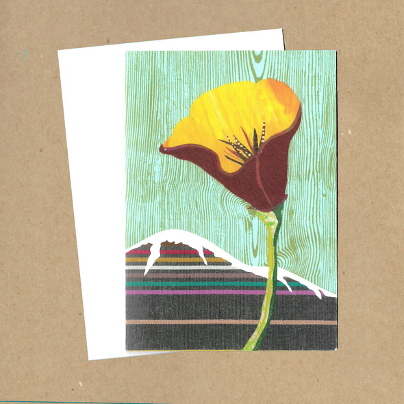 California Poppy No. 10 Blank Greeting Card