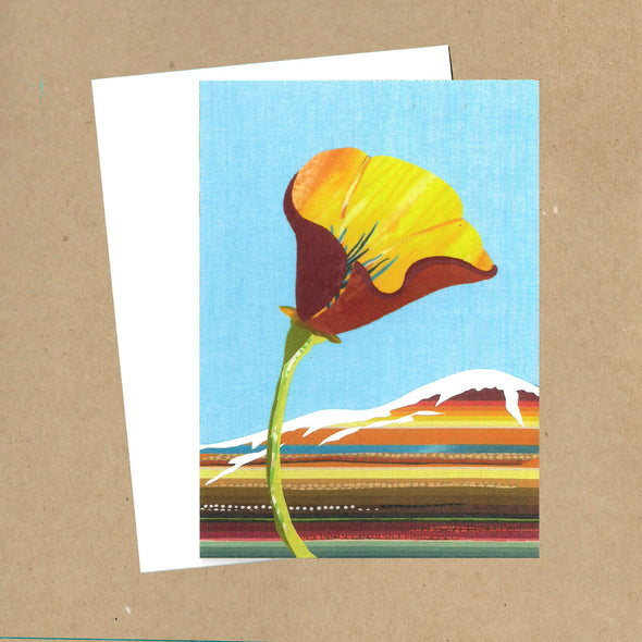 California Poppy No. 14 Blank Greeting Card