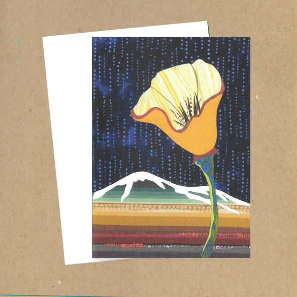 California Poppy No. 15 Blank Greeting Card