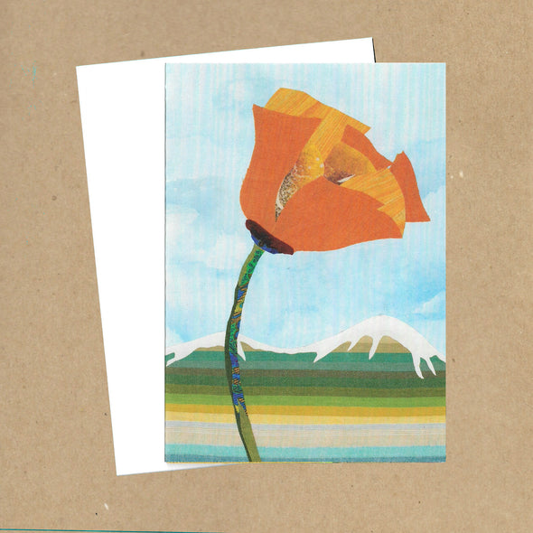 California Poppy No. 16 Blank Greeting Card