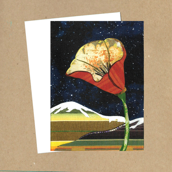 California Poppy No. 8 Blank Greeting Card